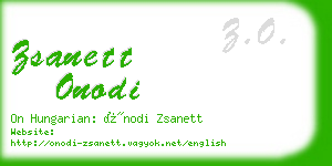 zsanett onodi business card